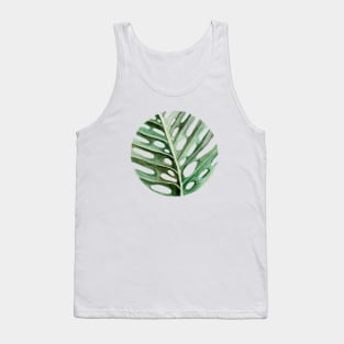 Circular Monstera Leaf Tank Top